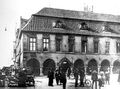 Marktplatz 1906: Altes Rathaus, heute Sparkasse)
