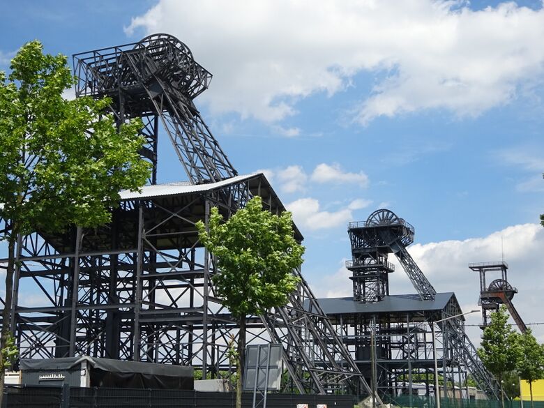 Baudenkmal Fördergerüste der Zeche Radbod Schacht I und Schacht II