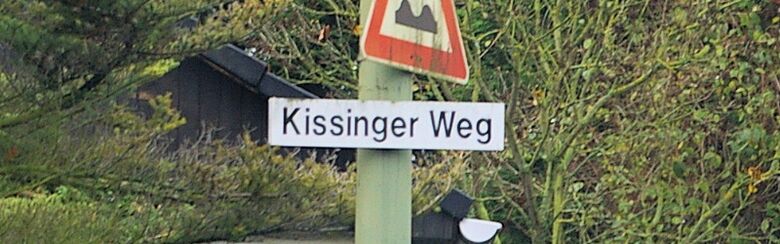 Straßenschild Kissinger Weg