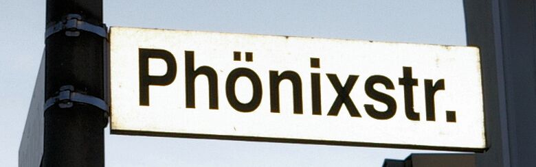 Straßenschild Phönixstraße