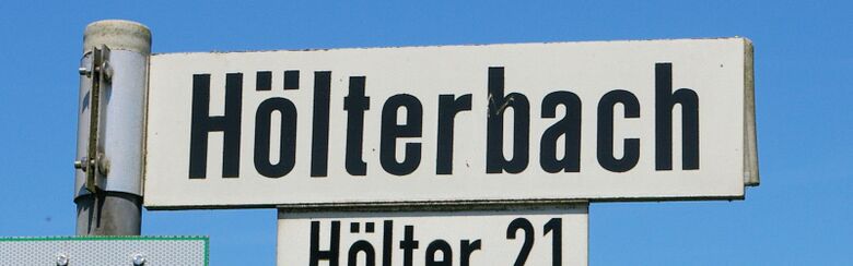 Straßenschild Hölterbach (Straße)