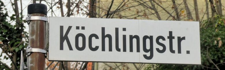 Straßenschild Köchlingstraße