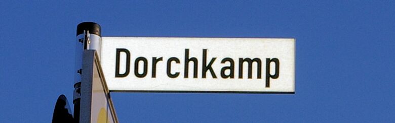 Straßenschild Dorchkamp