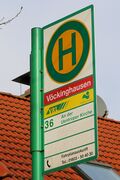 Haltestellenschild Vöckinghausen