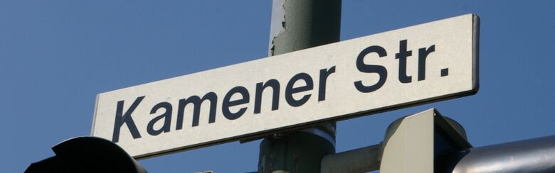 Straßenschild Kamener Straße