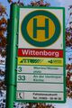 Haltestellenschild Wittenborg