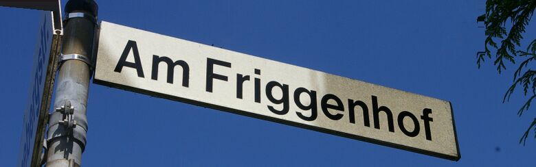 Straßenschild Am Friggenhof