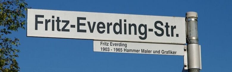 Straßenschild Fritz-Everding-Straße