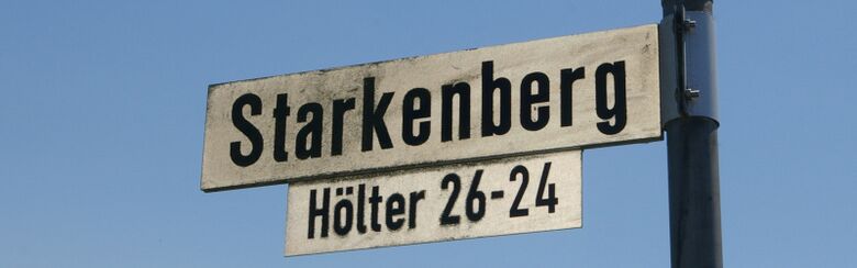 Straßenschild Starkenberg