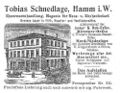 Anzeige Eisenwaren Tobias Schnedlage (um 1920)