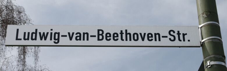 Straßenschild Ludwig-van-Beethoven-Straße
