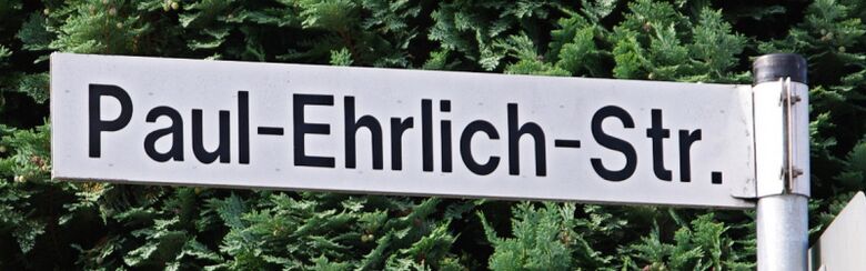 Straßenschild Paul-Ehrlich-Straße