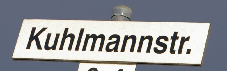 Straßenschild Kuhlmannstraße