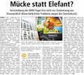 "Mücke statt Elefant?" (zur Termin-Verschiebung) Westfälischer Anzeiger 04.03.2009