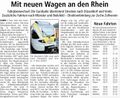 "Mit neuen Wagen an den Rhein", Westfälischer Anzeiger, 10. Dezember 2009