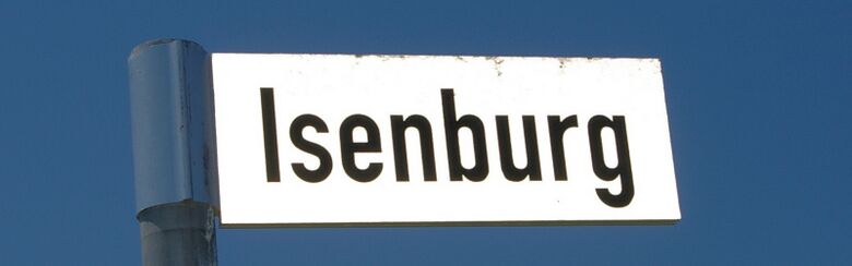 Straßenschild Isenburg