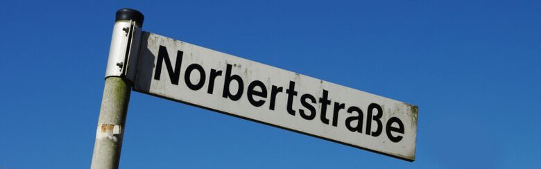 Straßenschild Norbertstraße