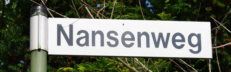 Straßenschild Nansenweg