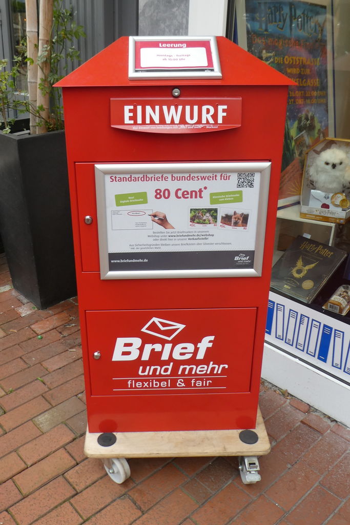 Briefkasten von Brief und mehr an der Weststraße