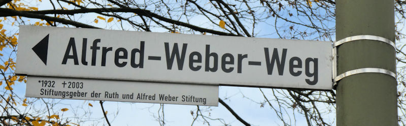 Datei:Strassenschild Alfred Weber Weg.jpg