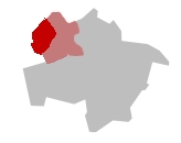 Karte von Hamm, Position von Bockum-Hövel hervorgehoben