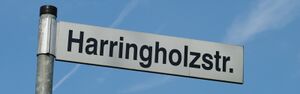 Straßenschild Harringholzstraße