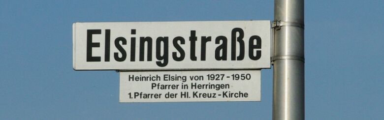 Straßenschild Elsingstraße