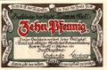 10 Pf (Notgeld 1921: Rückseite)