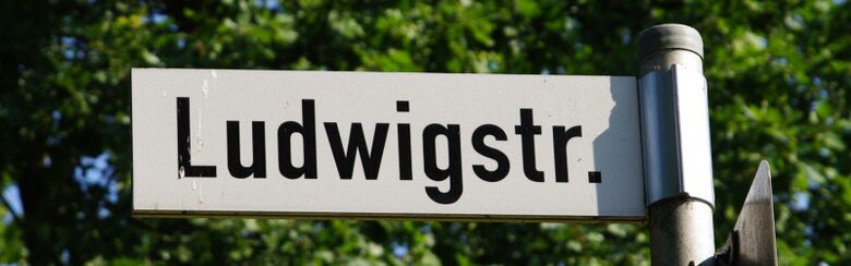 Straßenschild Ludwigstraße