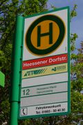 Haltestellenschild Heessener Dorfstraße