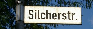 Straßenschild Silcherstraße