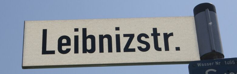 Straßenschild Leibnizstraße