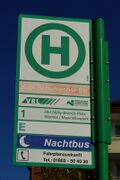 Haltestellenschild Kurt-Schumacher-Straße