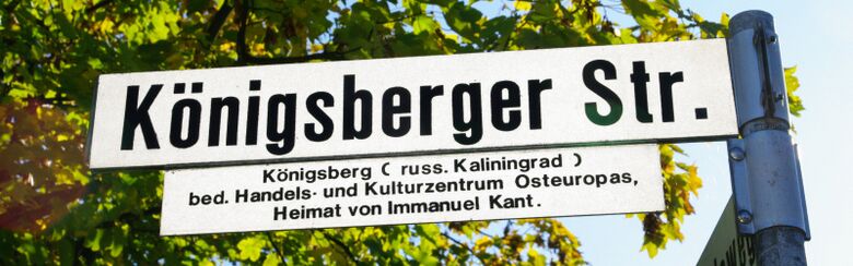 Straßenschild Königsberger Straße
