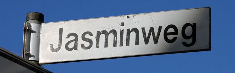 Straßenschild Jasminweg