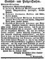Öffentliche Vorladung von Deserteuren durch das Oberlandesgericht, Rheinisch-Westfälischer Anzeiger vom 28. Januar 1823