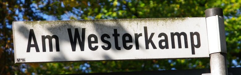 Straßenschild Am Westerkamp