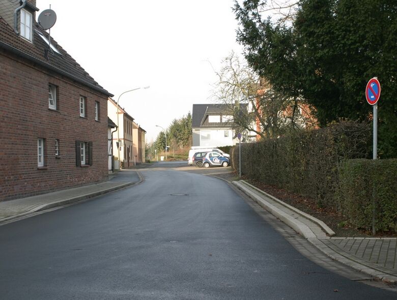 Westhofskamp von der Heessener Dorfstraße aus