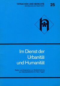 Im Dienst der Urbanität und Humanität (Cover)