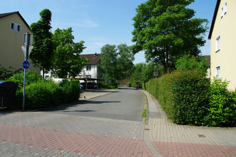 Franz-Hitze-Straße von der Amtsstraße aus