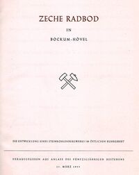 Zeche Radbod in Bockum-Hövel (Cover)