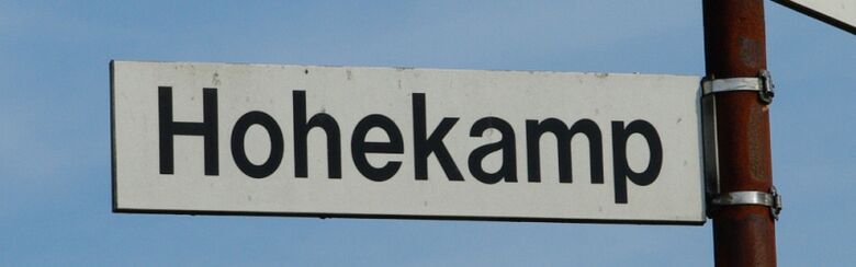 Straßenschild Hohekamp