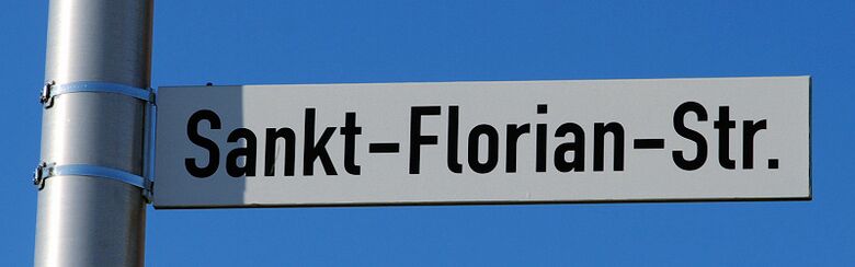 Straßenschild Sankt-Florian-Straße