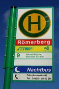 Haltestellenschild Römerberg