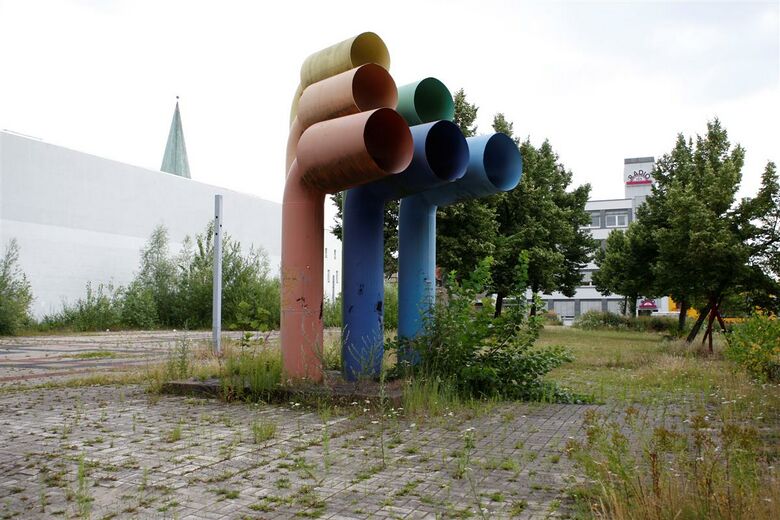 Chattanoogaplatz mit Skulptur
