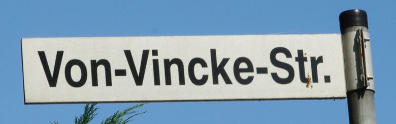 Straßenschild Von-Vincke-Straße