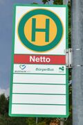 Haltestellenschild Netto