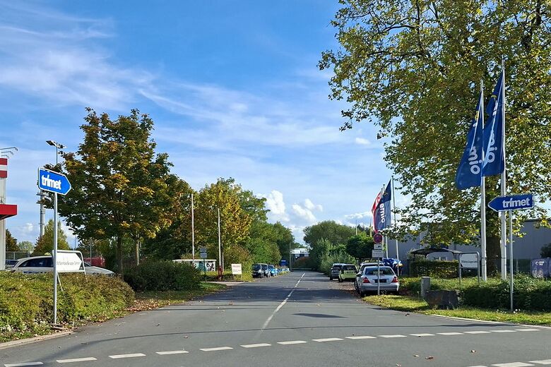Aluminiumweg von der Östingstraße aus