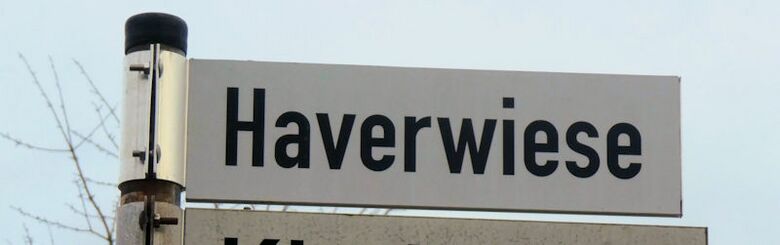 Straßenschild Haverwiese