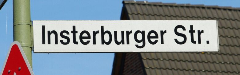 Straßenschild Insterburger Straße